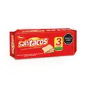 Galleta salada, 305 g (3 u) Saltitacos