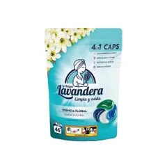 Detergente en cápsulas, 4 en 1, esencia floral