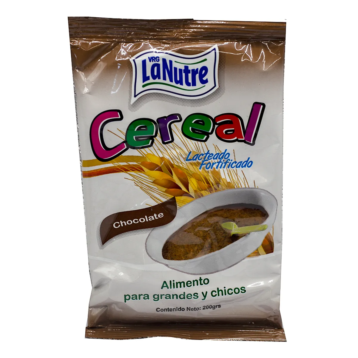 Cereal lacteado fortificado, sabor chocolate, 200 g, LaNutre
