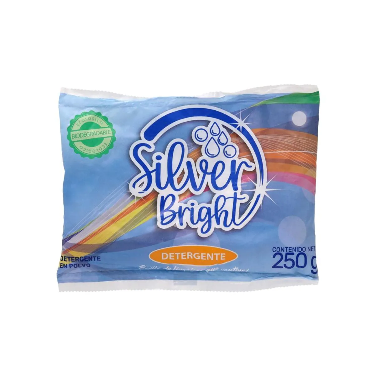 Detergente en polvo, 250 g, Silver Bright