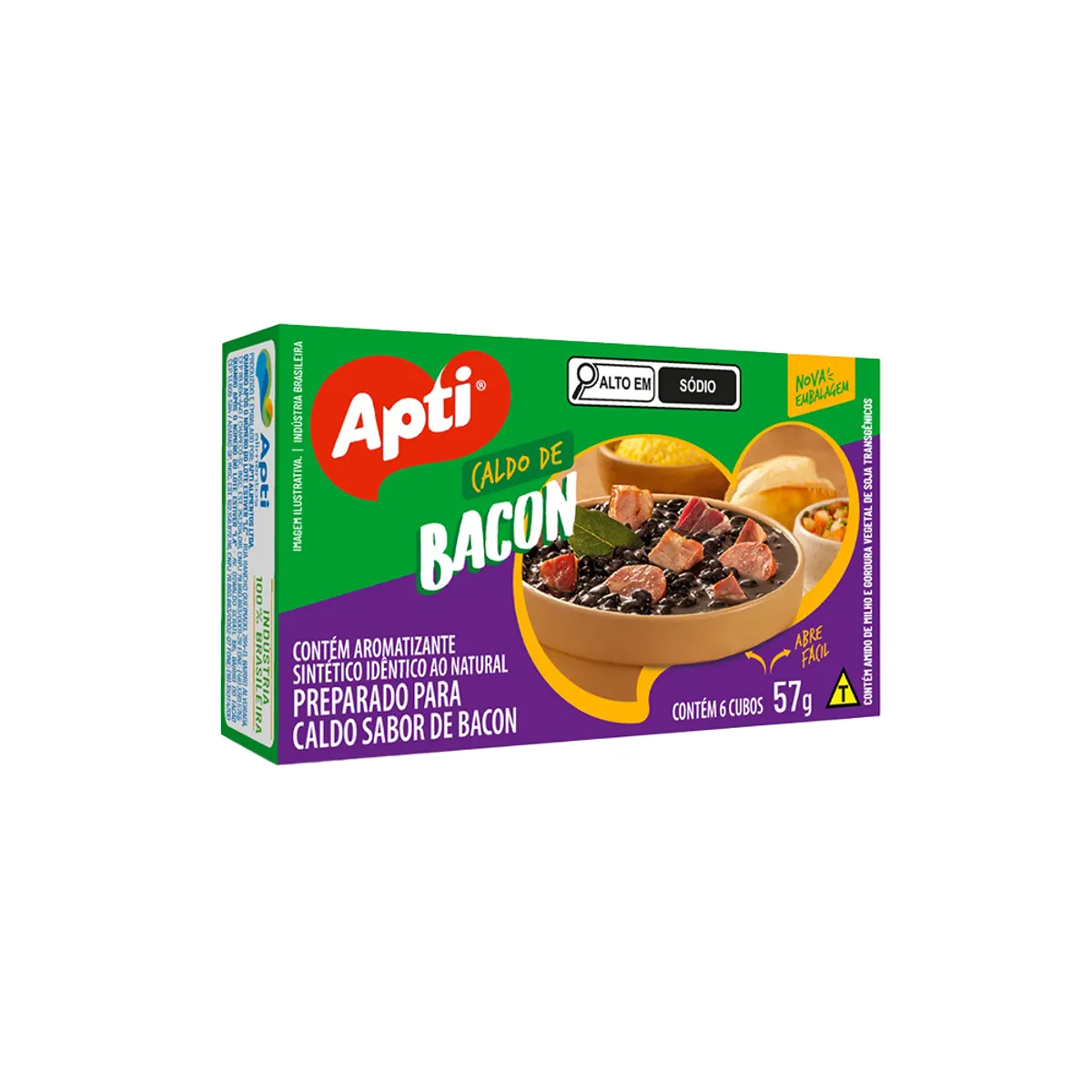 Caldito de Bacon, caja 6 unidades 57g, Apti