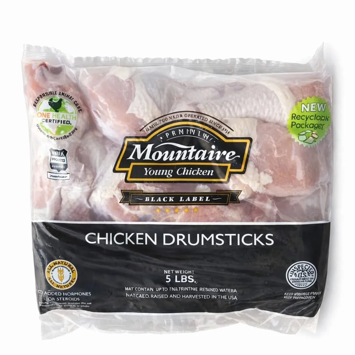 Muslo de pollo, 5 lb, Mountaire