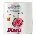 Papel higiénico familiar, 4 u, Bissu
