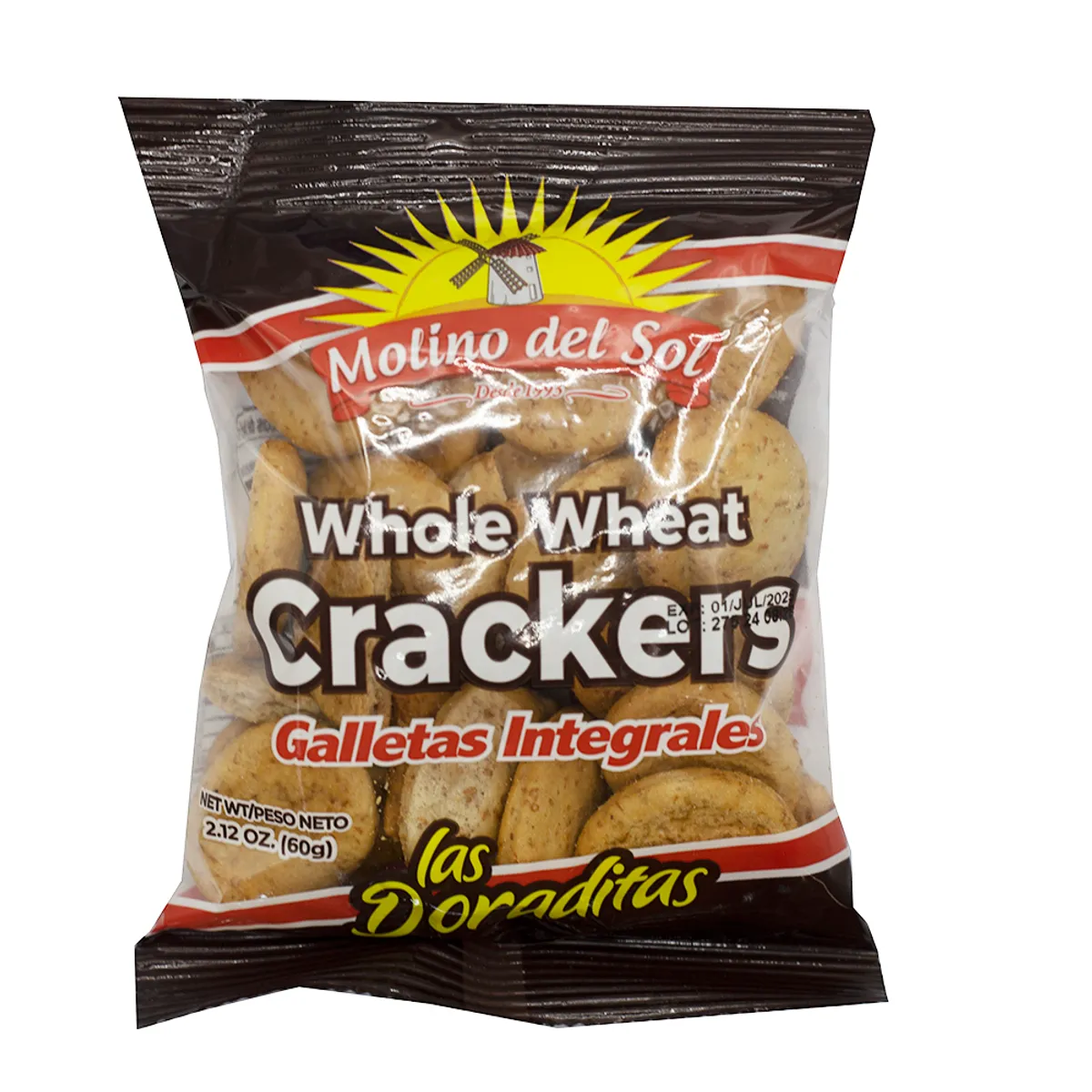 Galletas integrales mini, 60 g, Molino de Sol