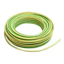Cable eléctrico 12 AWG (4 mm²) color verde amarillo, rollo de 50 m