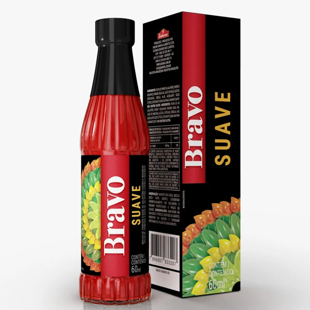 Salsa pimienta, 60 ml, Bravo Habanero