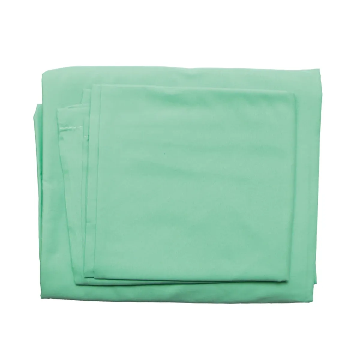 Juego de sábanas camero, color entero verde