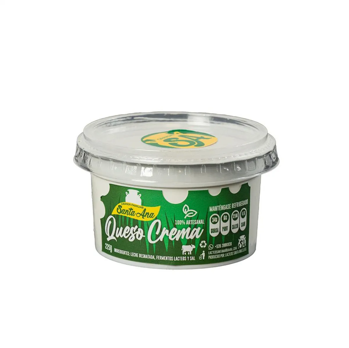 Queso crema, Santa Ana, 225 g