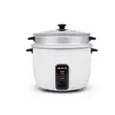 Olla arrocera con vaporera color blanco, 2.2 L, Milexus