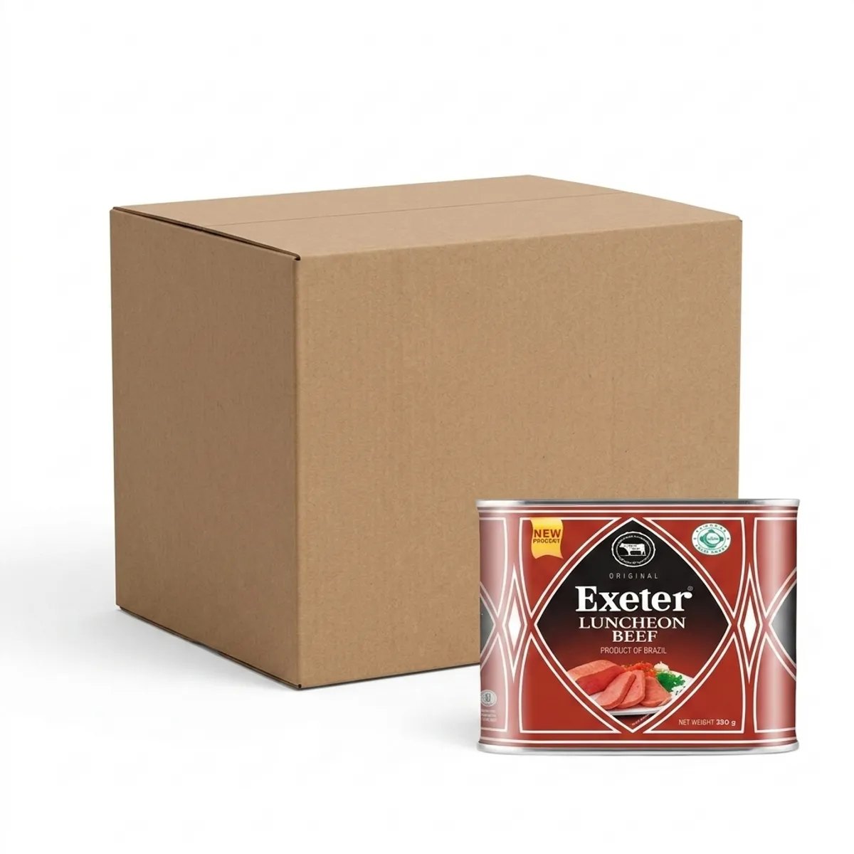 Caja de spam de res en lata (24 x 320 g) Exeter
