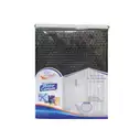 Cortinas para baño de tela, color negro (180 cm x 180 cm) 