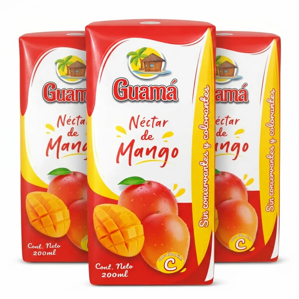 Pack de jugo de mango (3 x 200 ml) Guamá