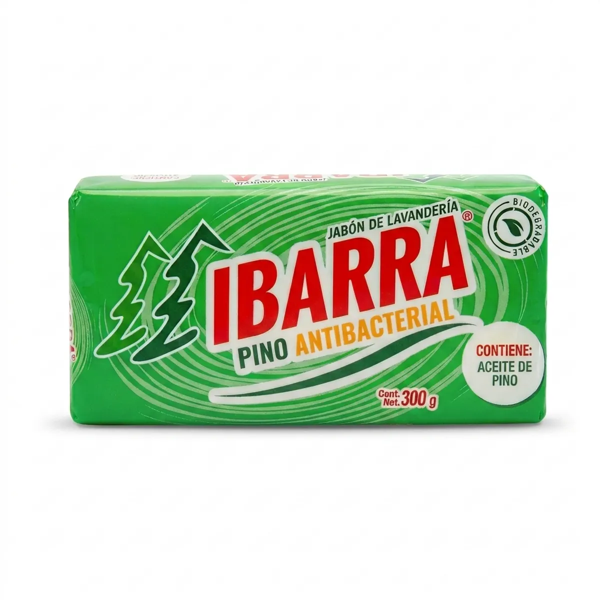 Jabón de lavar, Pino antibacterial, 300 g, Ibarra
