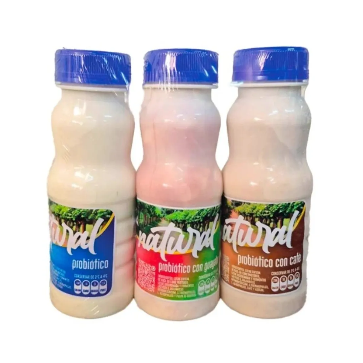 Yogurt probiótico, sabores varios (3 x 250 ml) Santa Ana