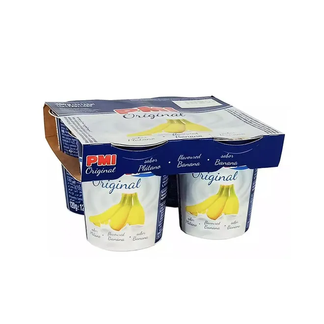 Pack yogurt, sabor plátano (4 x 120 g) PMI