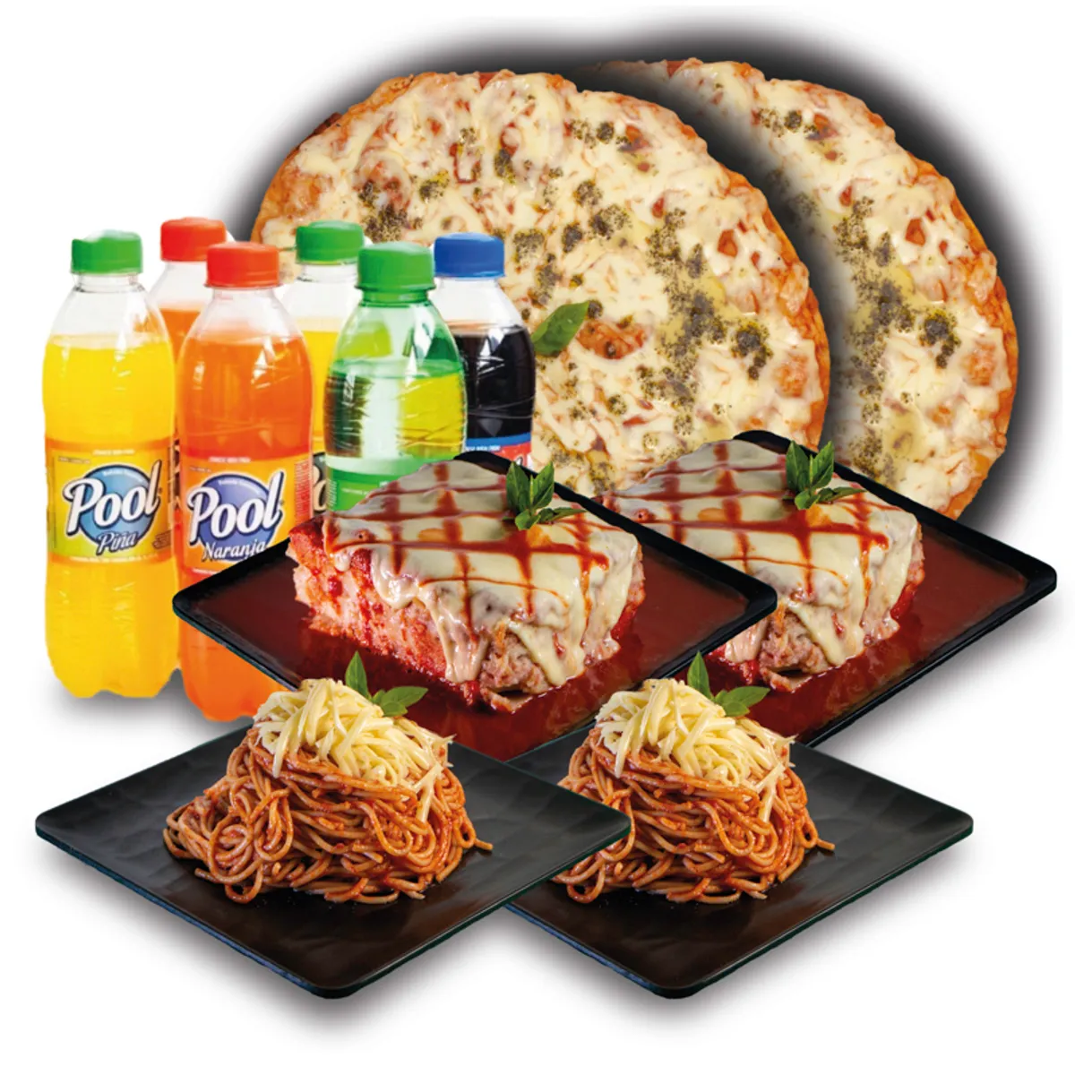 Combo de comida italiana y refresco 