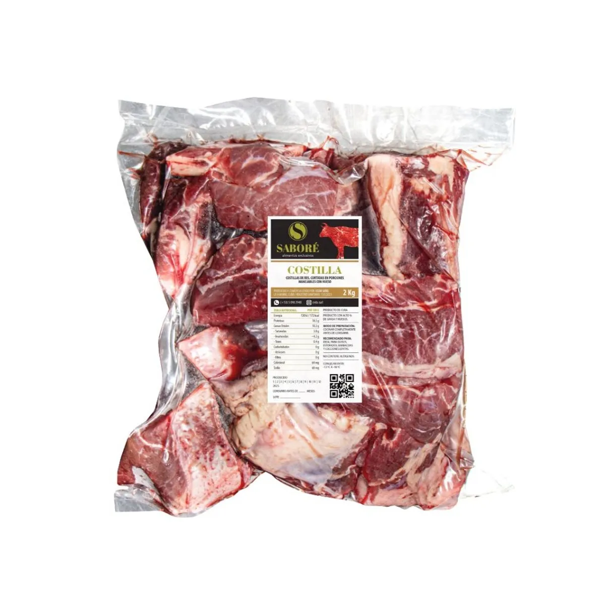 Costilla de res, 2 kg, Saboré