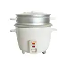 Olla arrocera con vaporera color blanco, 1.8 L, Milexus
