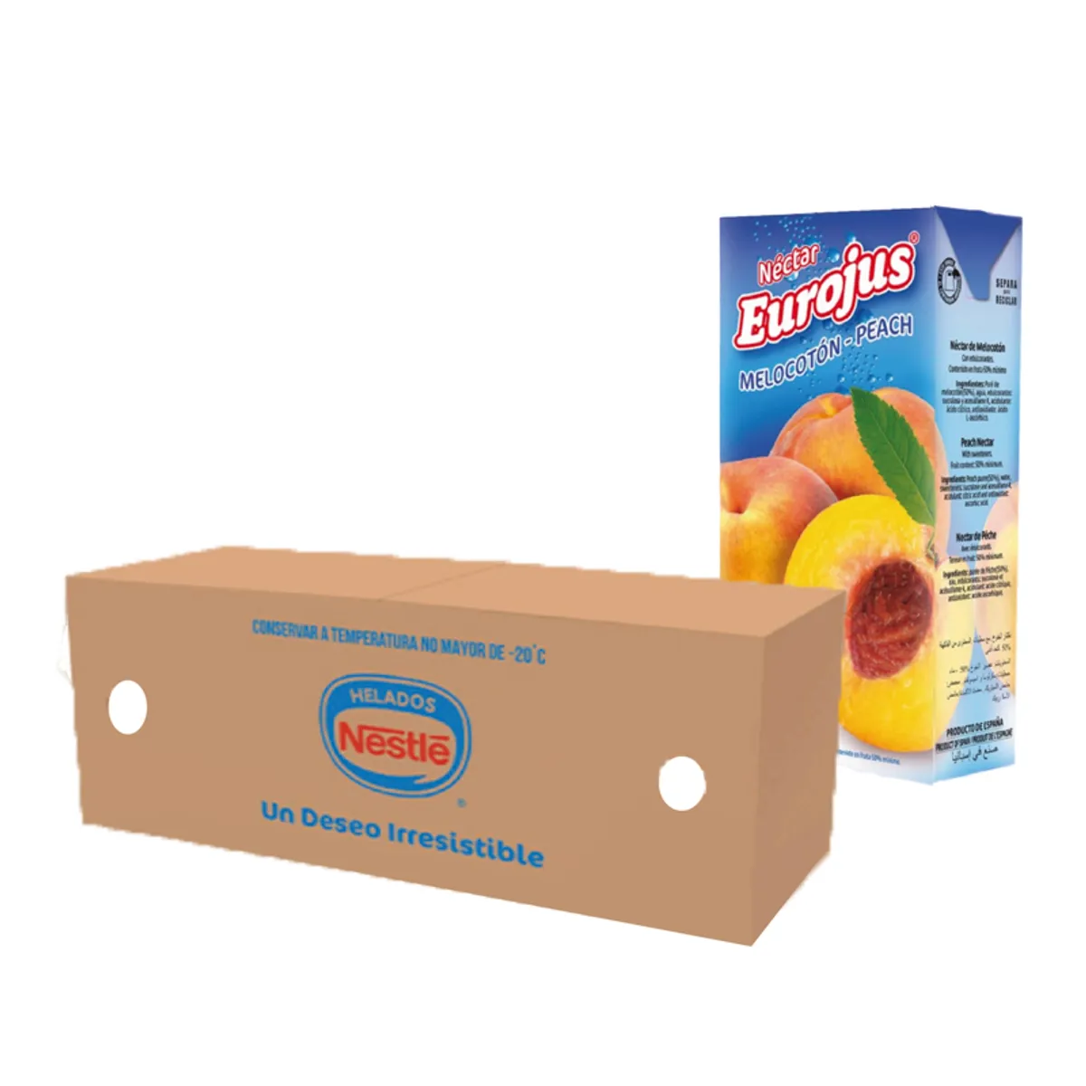 Helado Nestlé 4.5 L "Línea Azul" + Caja Jugo 1 L