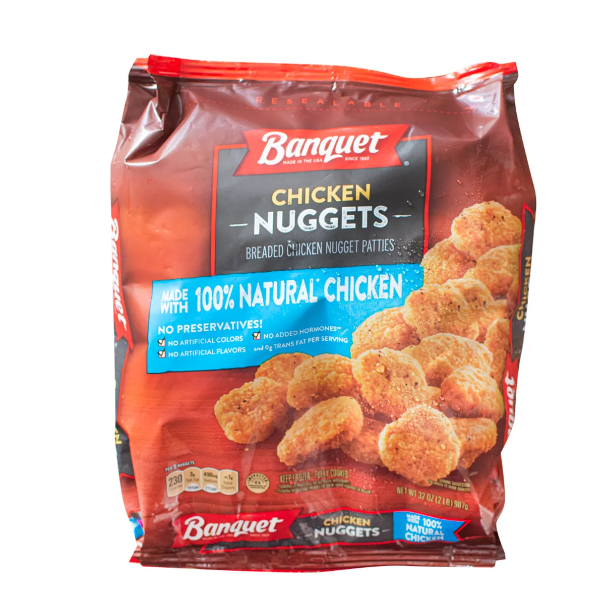 Nuggets de pollo, 32 oz, Banquet