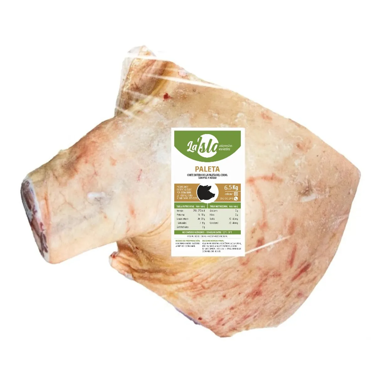 Paleta de cerdo, 6.5 kg, La Isla