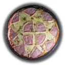 Pizza con jamón