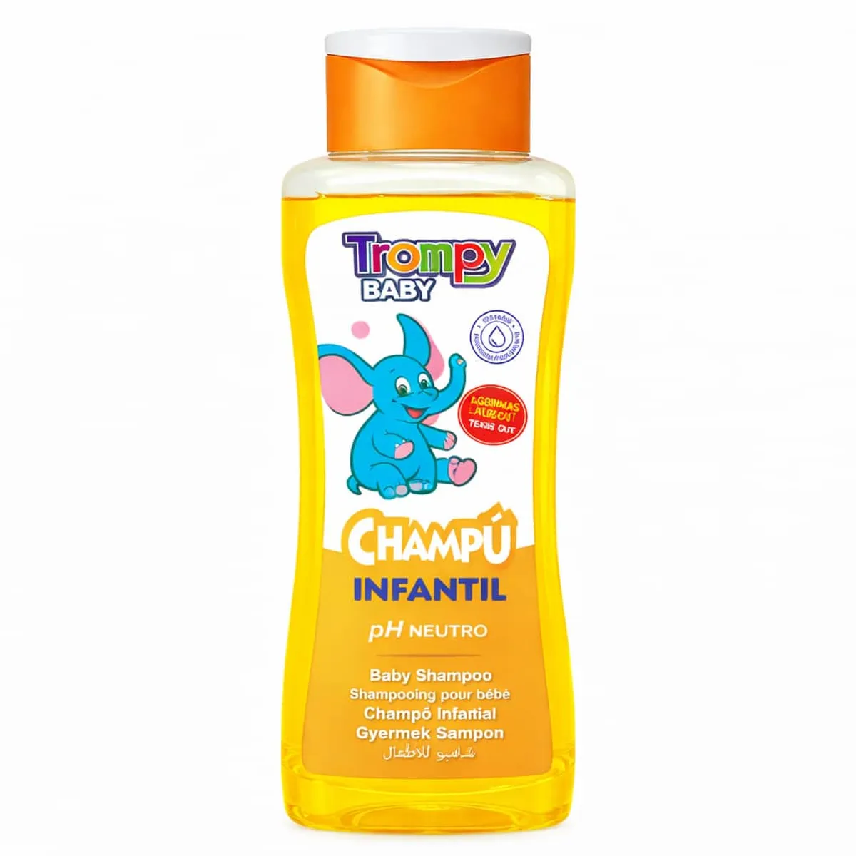 Champú infantil con Ph neutro, 500 ml, Trompy