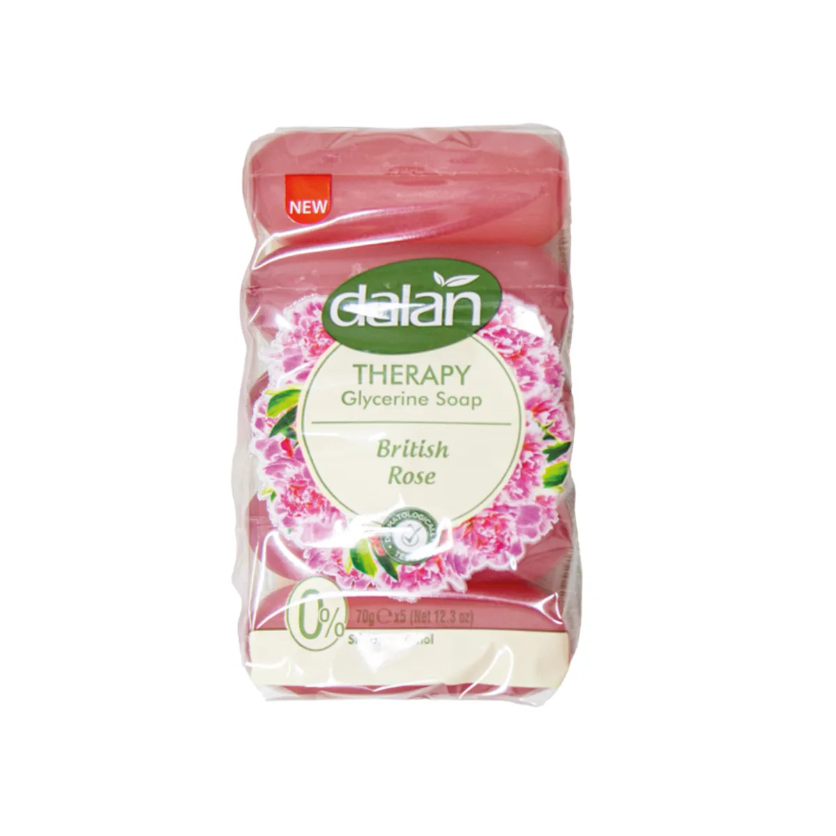 Paquete de 5 jabones de olor Rosa Salvaje, 350 g, Dalan