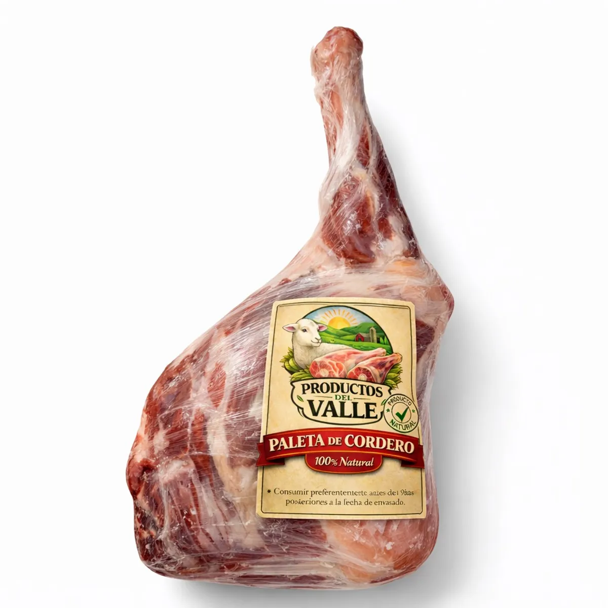 Paleta de cordero, 2-2.5 kg, Productos del Valle