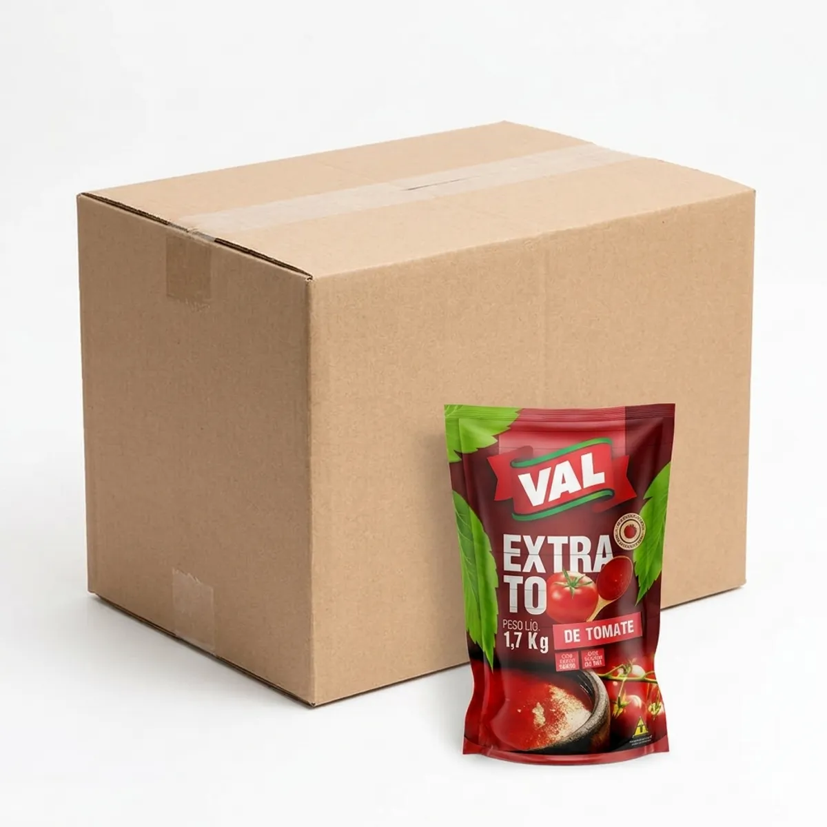 Caja de puré de tomate (6 x 1.7 kg) Val