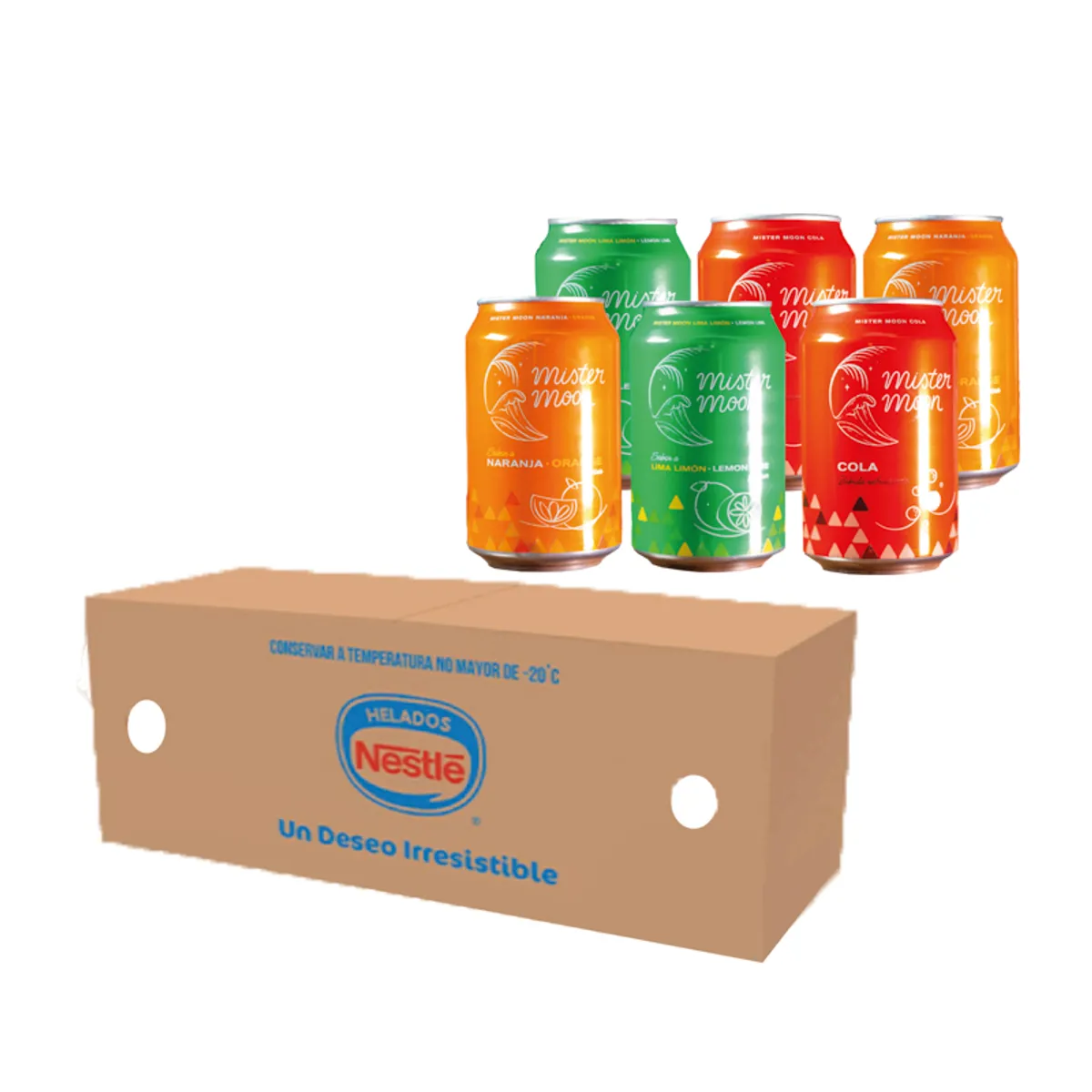 Helado Nestlé 4.5 L "Línea Azul"+ 6 refrescos